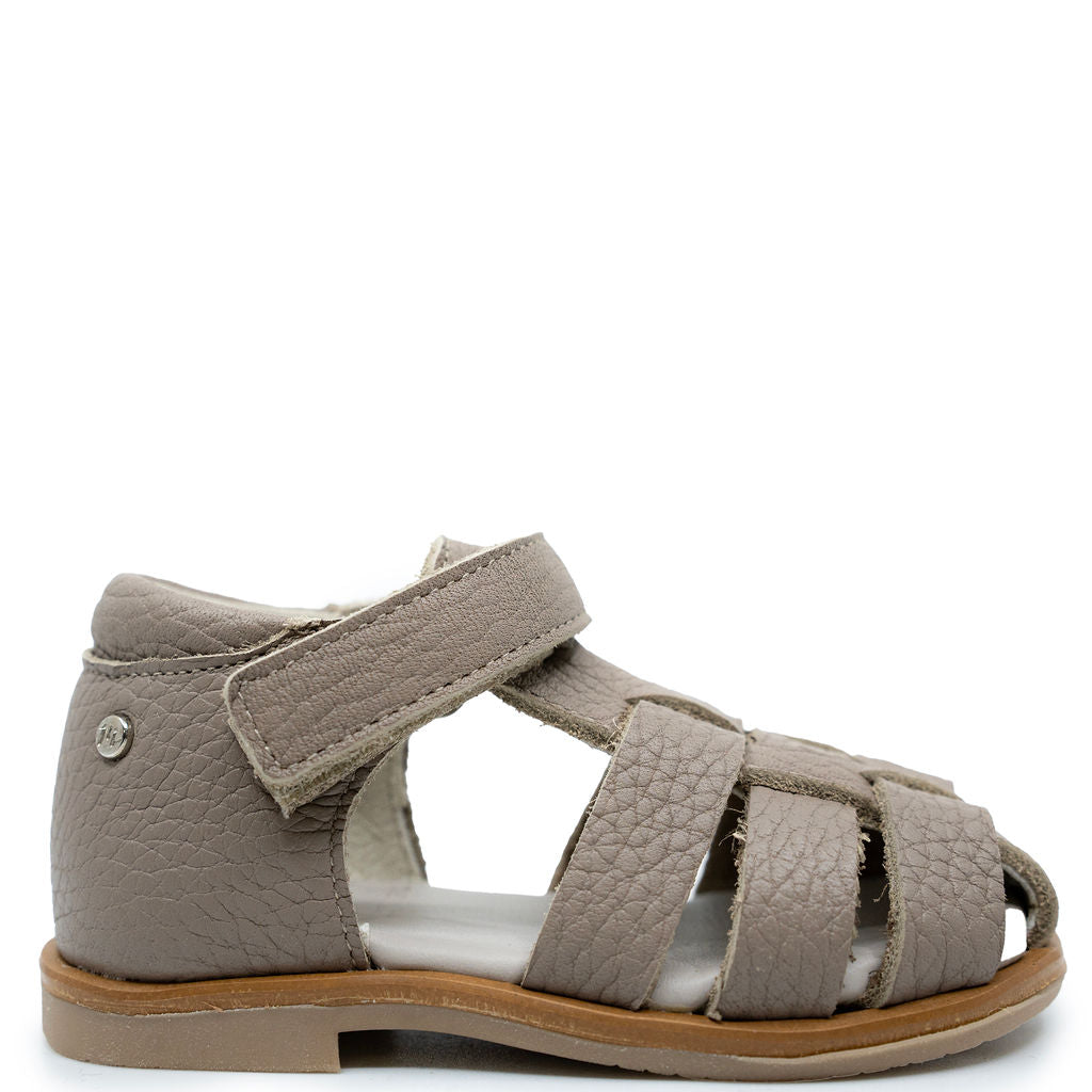 Manuela Taupe Closed Toe Baby Sandal-Tassel Children Shoes