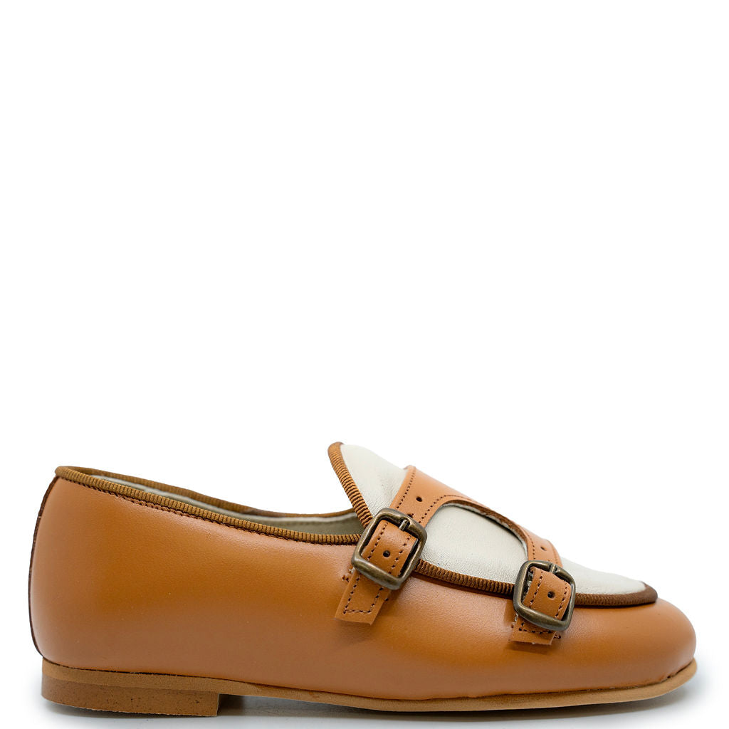 Sonatina Camel and Cream Oxford-Tassel Children Shoes