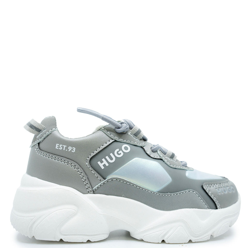 Hugo Boss Silver Grandpa Sneaker-Tassel Children Shoes