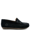 LMDI Black Heart Stamp Loafer-Tassel Children Shoes