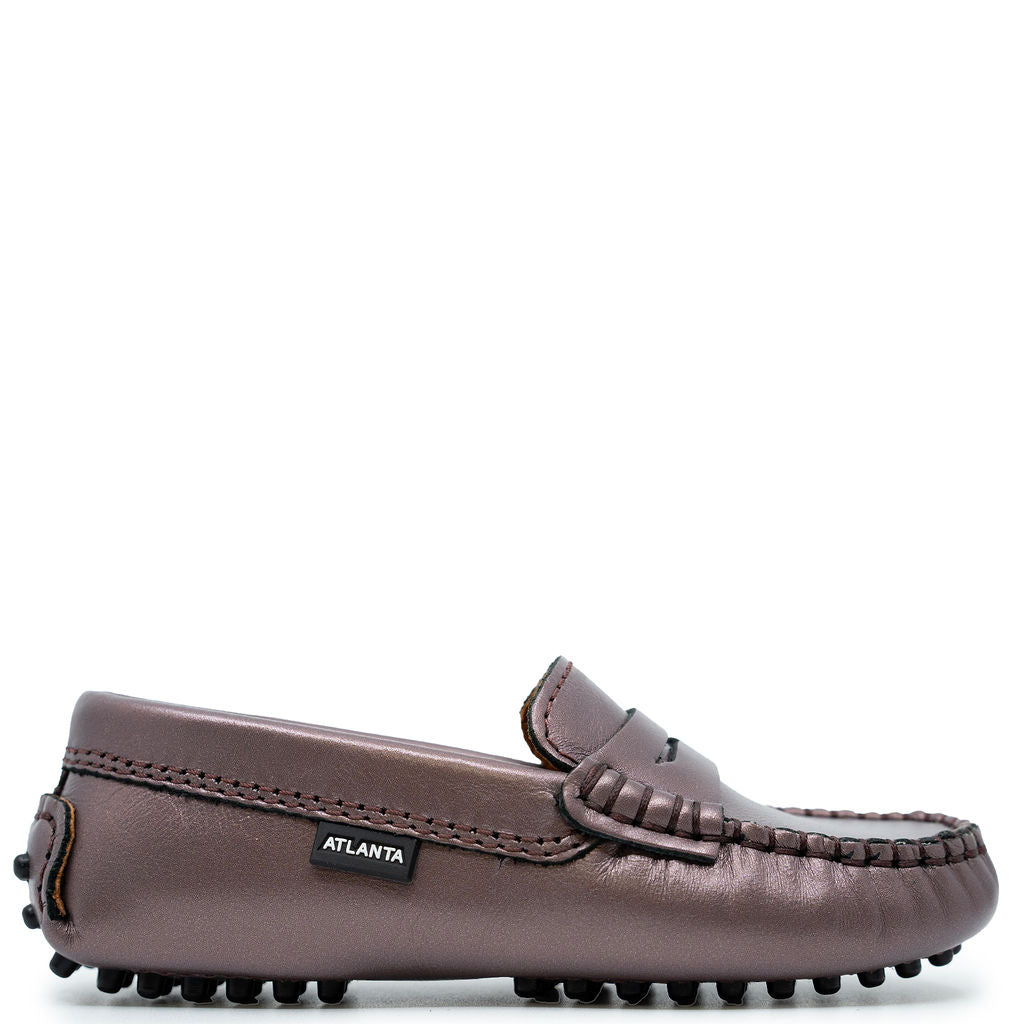 Atlanta Mocassin Rose Driving Penny Loafer-Tassel Children Shoes