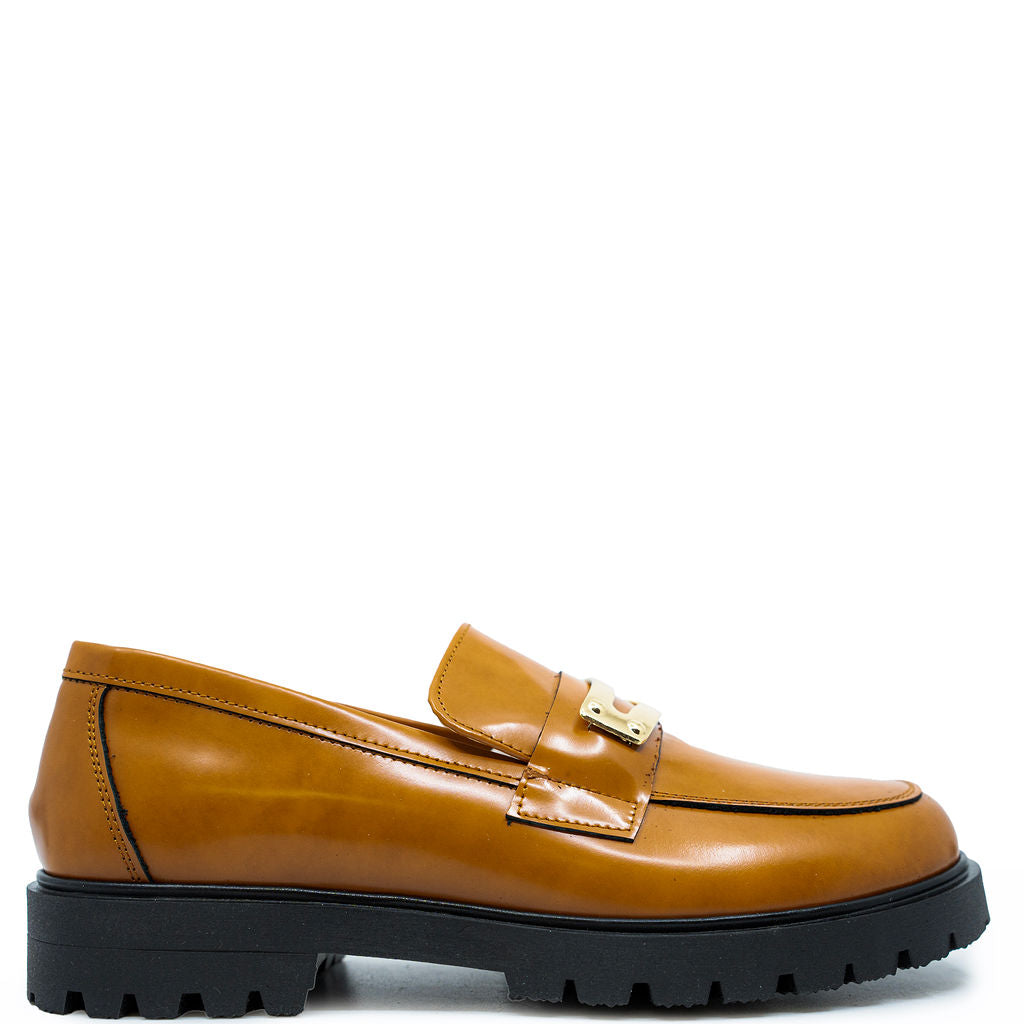 Spain+Co Luggage Metal Penny Chunky Loafer-Tassel Children Shoes