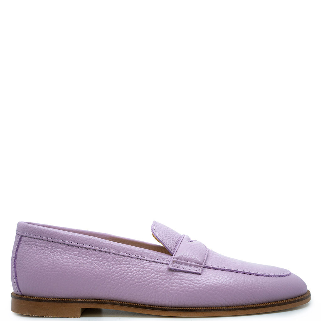 Spain+Co Lilac Leather Penny Loafer-Tassel Children Shoes