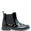 LMDI Black Wingtip Boot-Tassel Children Shoes