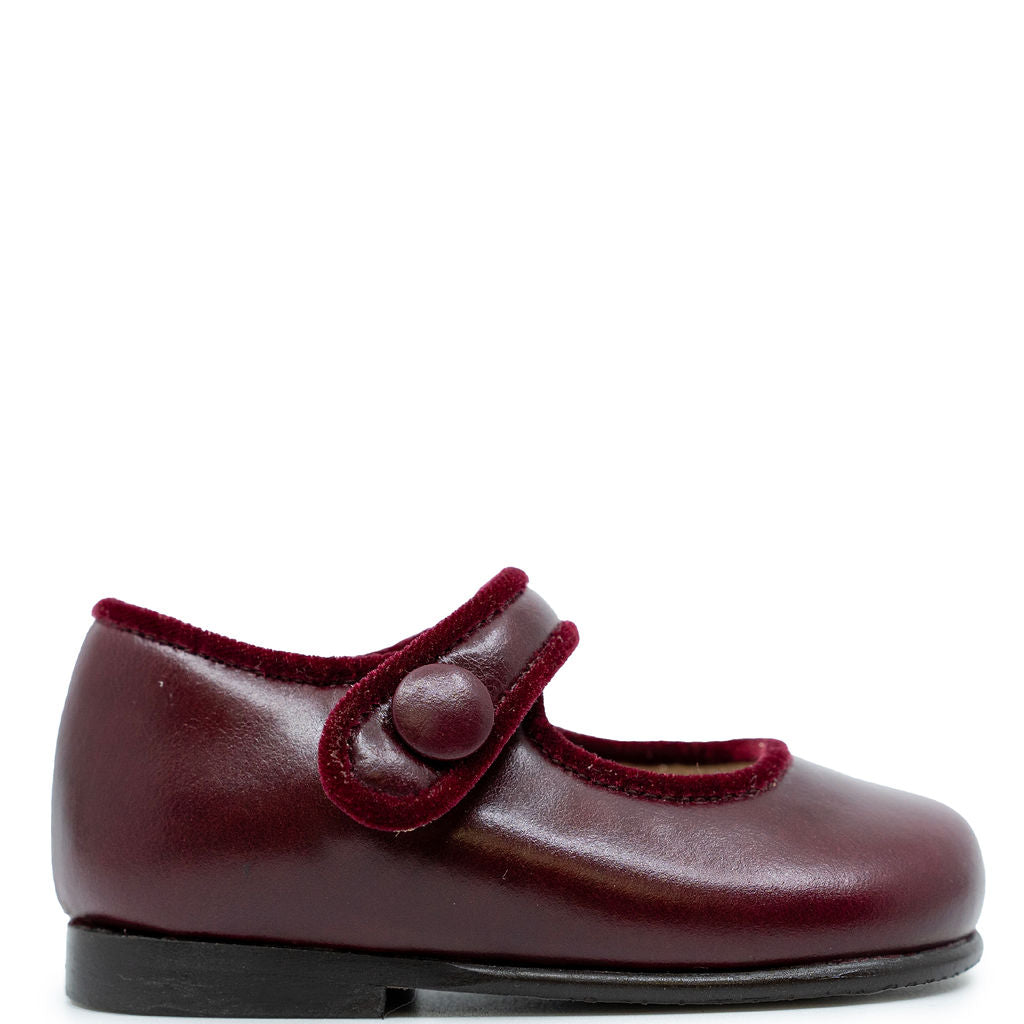 Beberlis Wine Baby Mary Jane-Tassel Children Shoes