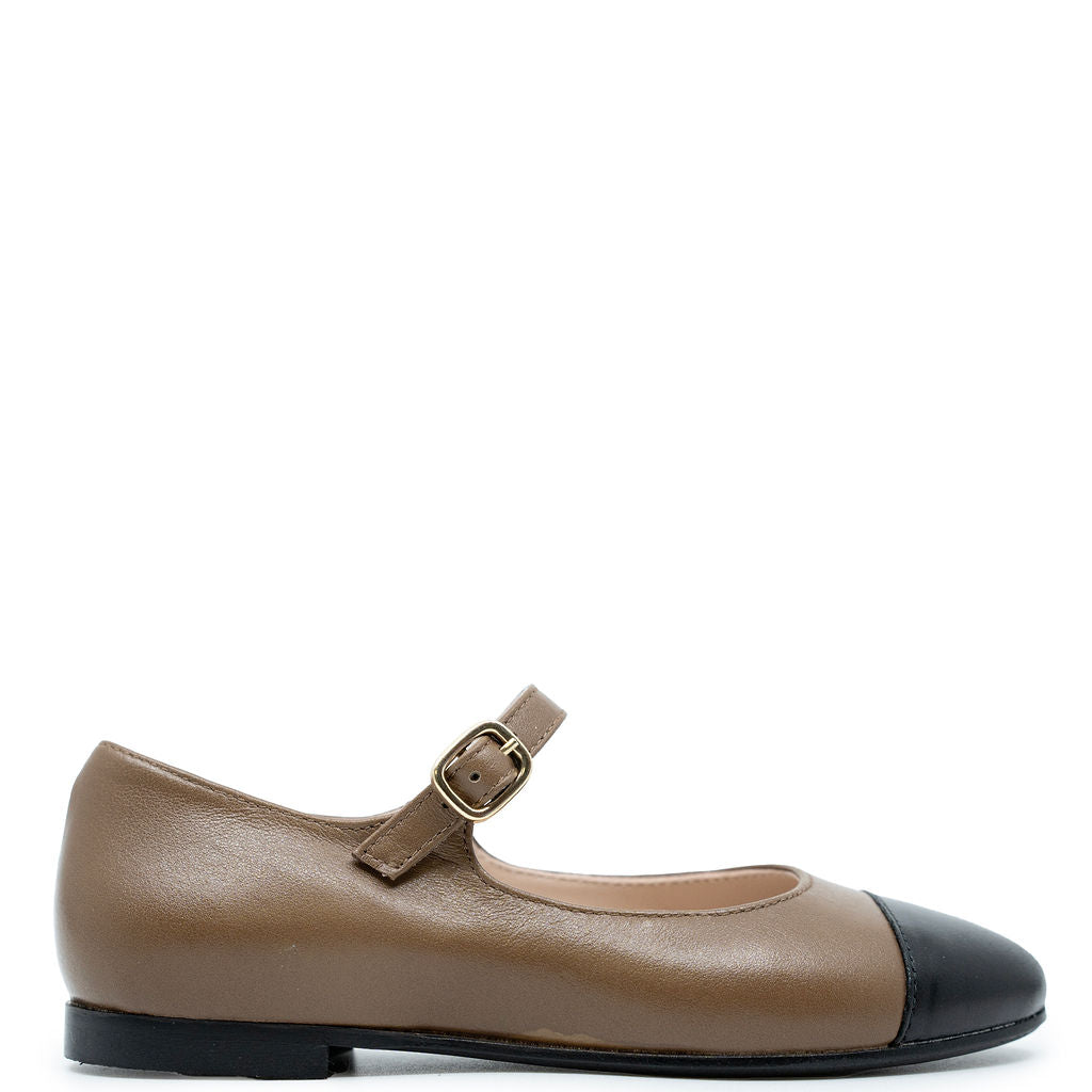 Beberlis Latte Captoe Mary Jane-Tassel Children Shoes