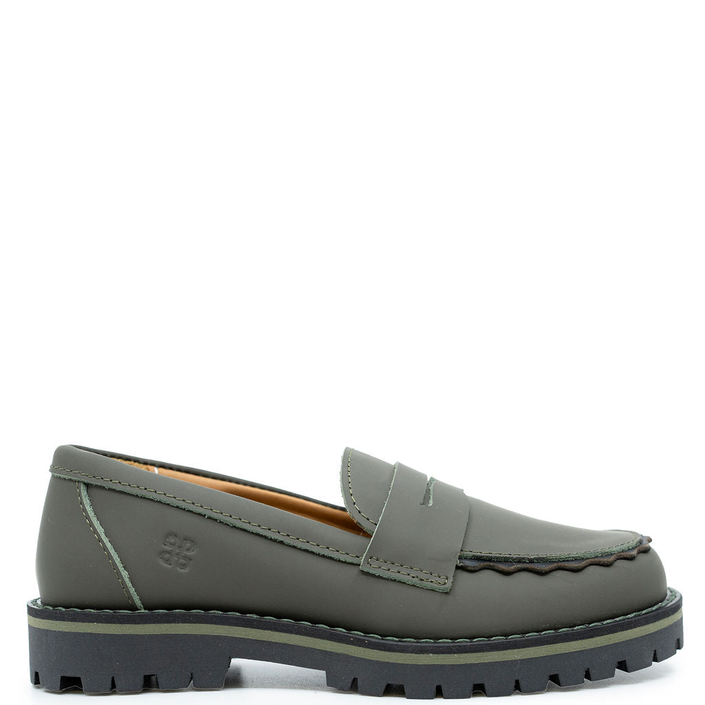 Porte Hunter Rubber Scalloped Loafer-Tassel Children Shoes