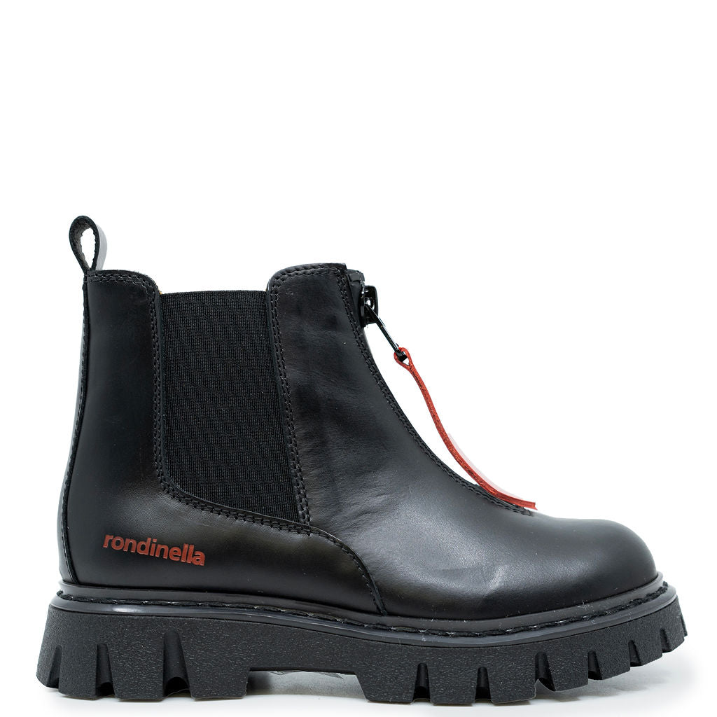Rondinella Chunky Zipper Boot-Tassel Children Shoes