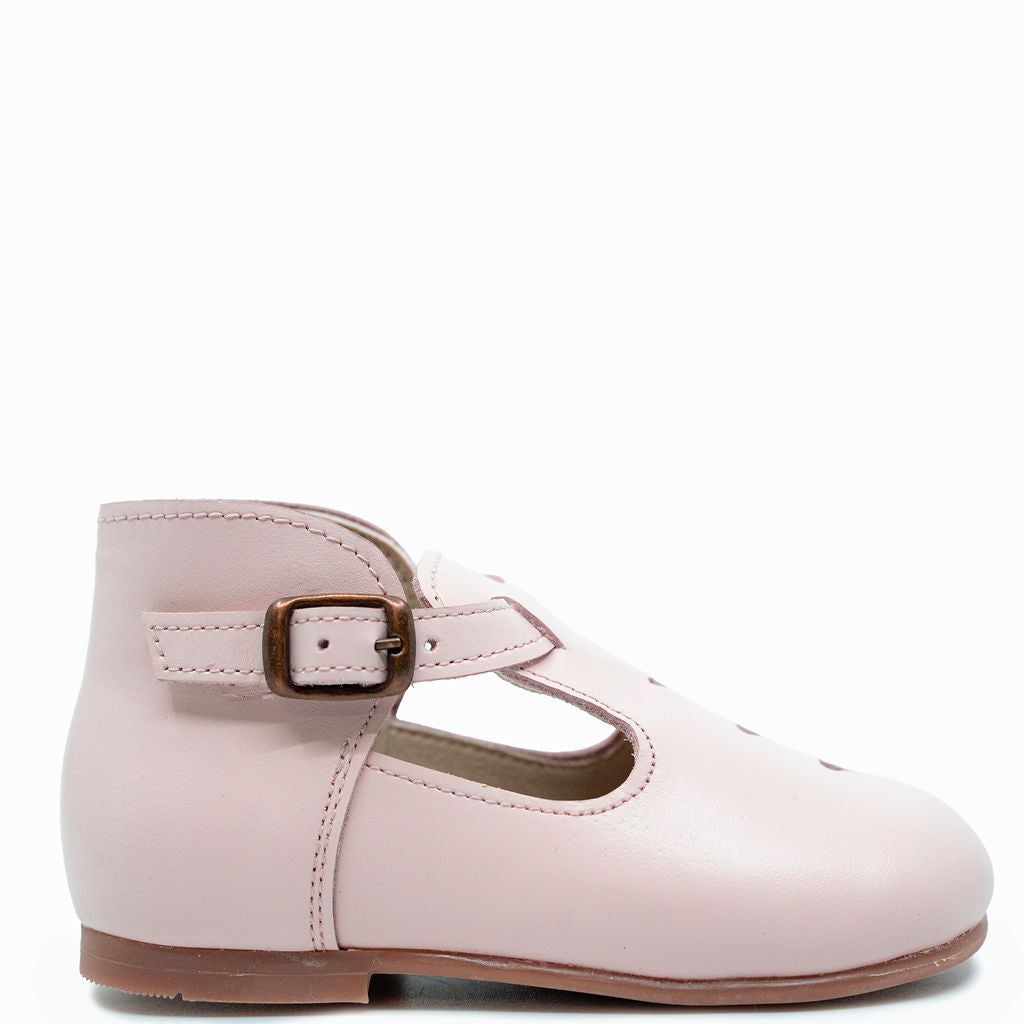 Sonatina Pale Pink Heart Baby Bootie-Tassel Children Shoes