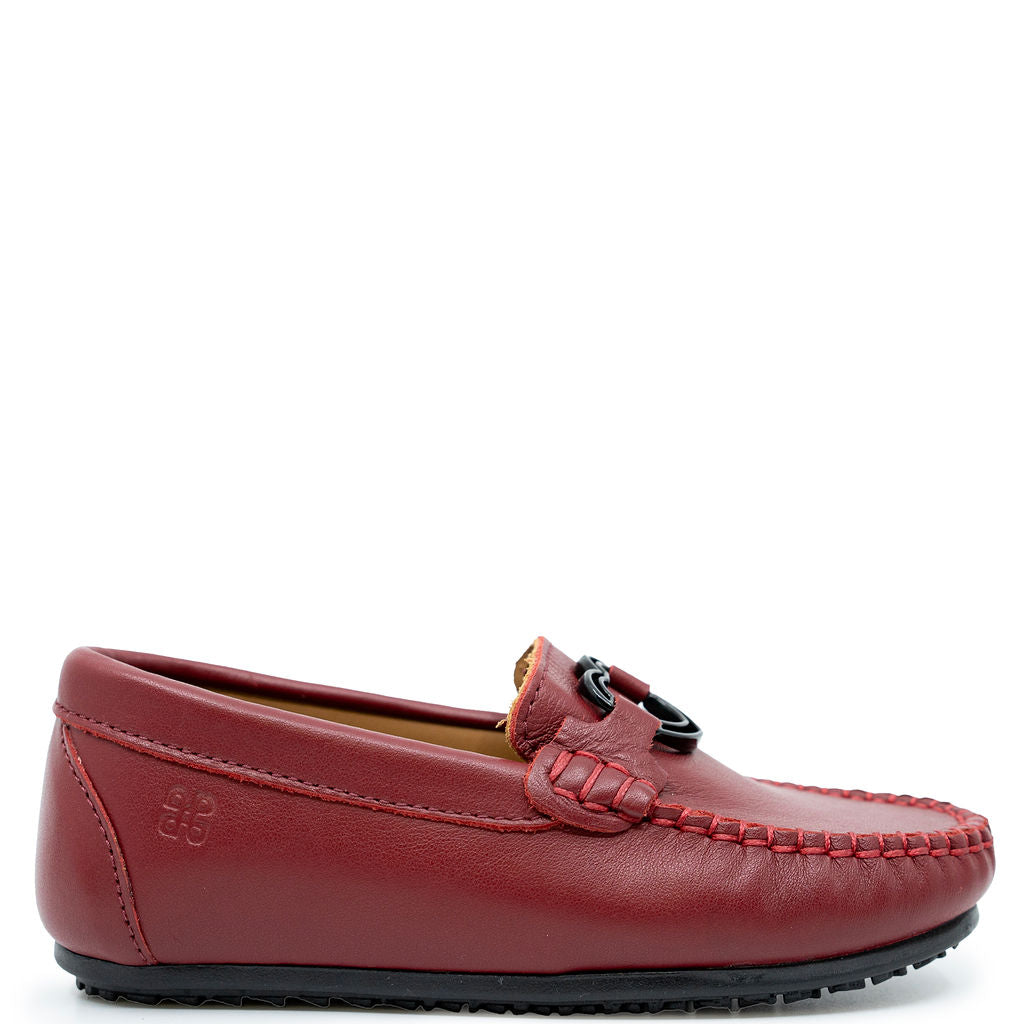 Porte Winter Red Heart Loafer-Tassel Children Shoes