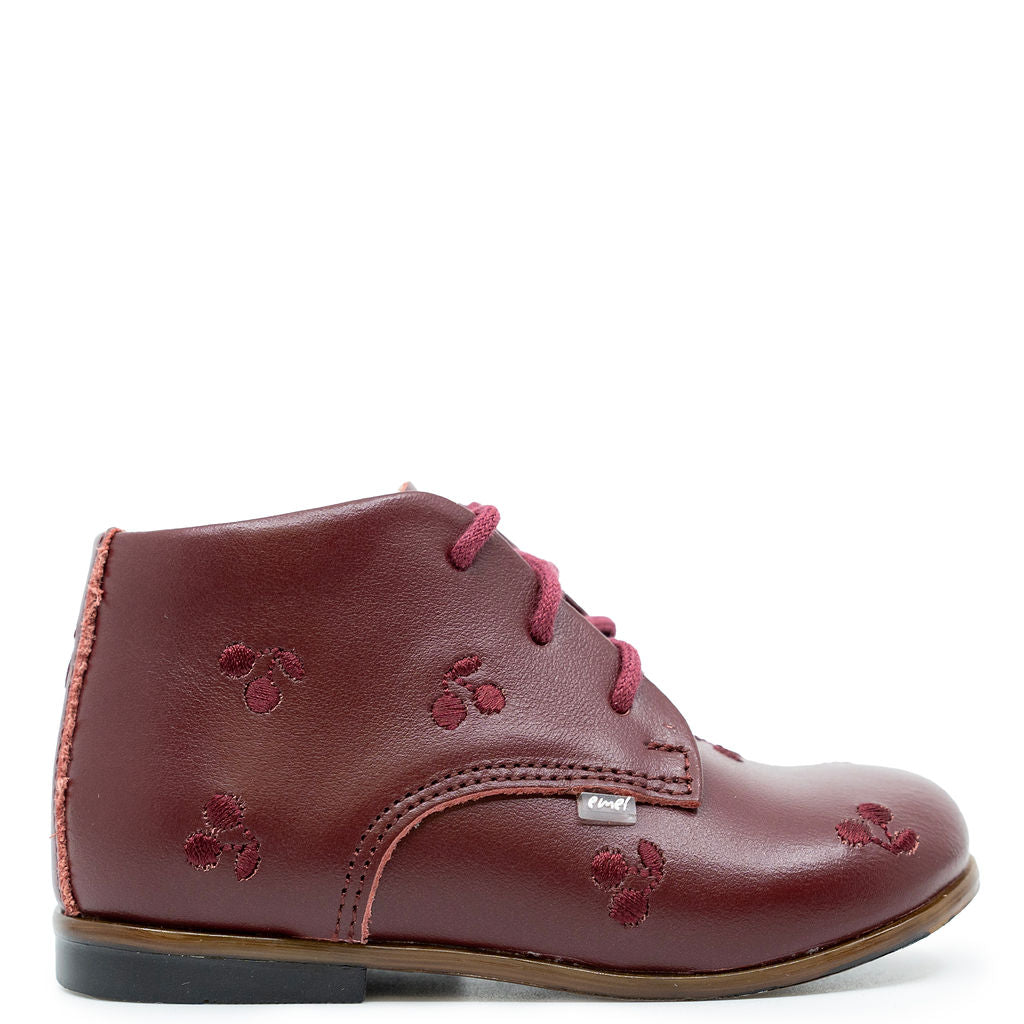 Emel Burgundy Cherry Baby Bootie-Tassel Children Shoes