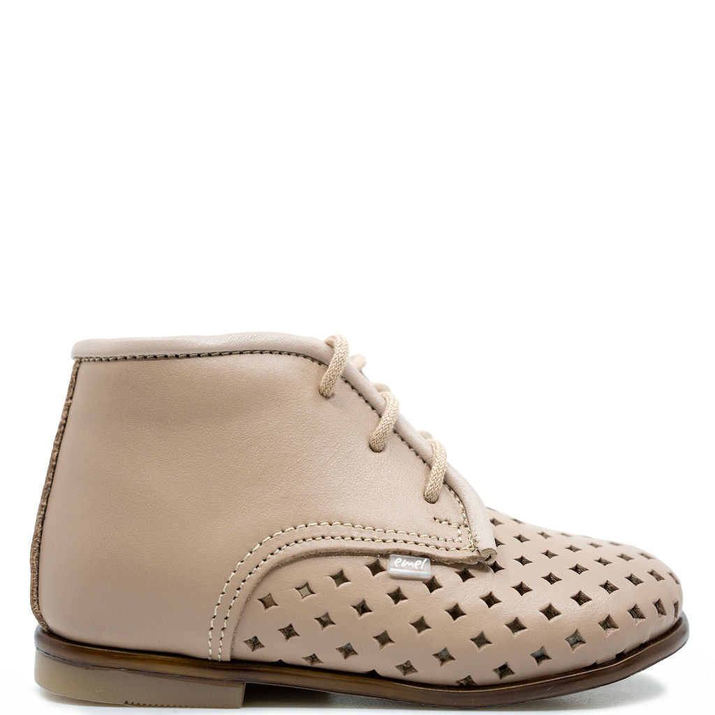 Emel Nude Perf Baby Shoe-Tassel Children Shoes