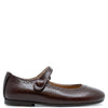 Papanatas Dark Brown Mary Jane-Tassel Children Shoes