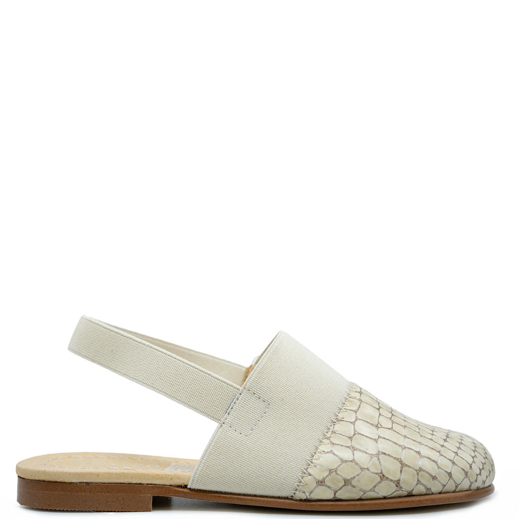 Spain+Co Patent Croc Elastic Slingback-Tassel Children Shoes