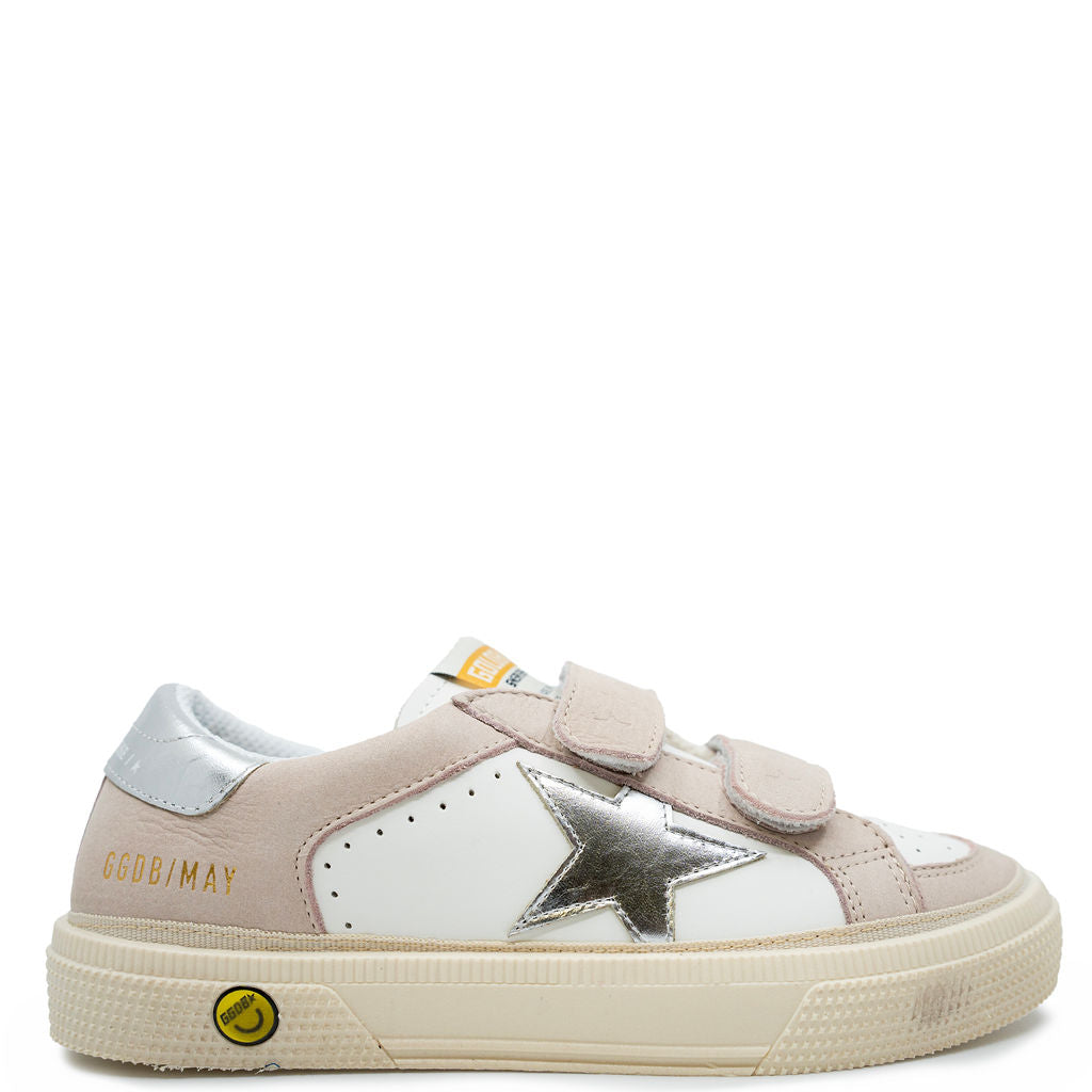 Golden Goose Pink Silver Star Sneaker-Tassel Children Shoes