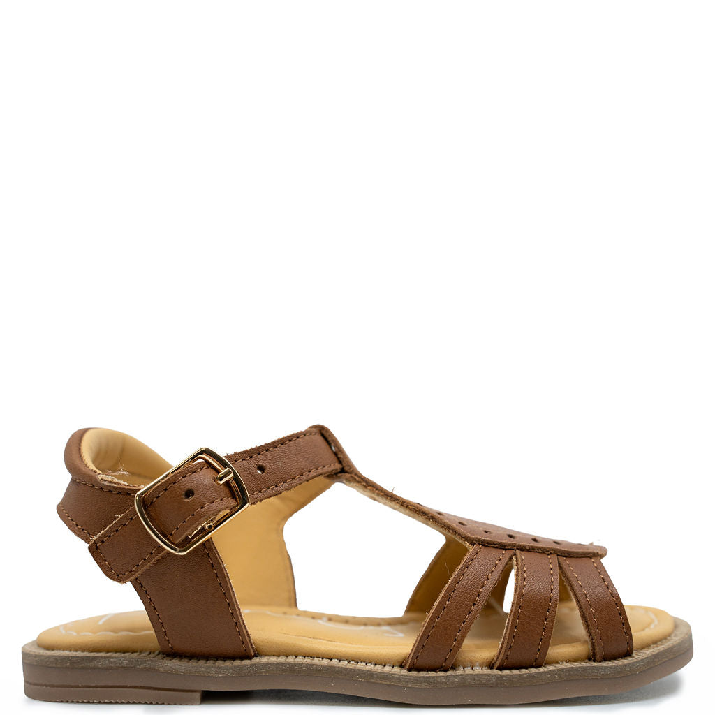Papanatas Cuero Leather Sandal-Tassel Children Shoes