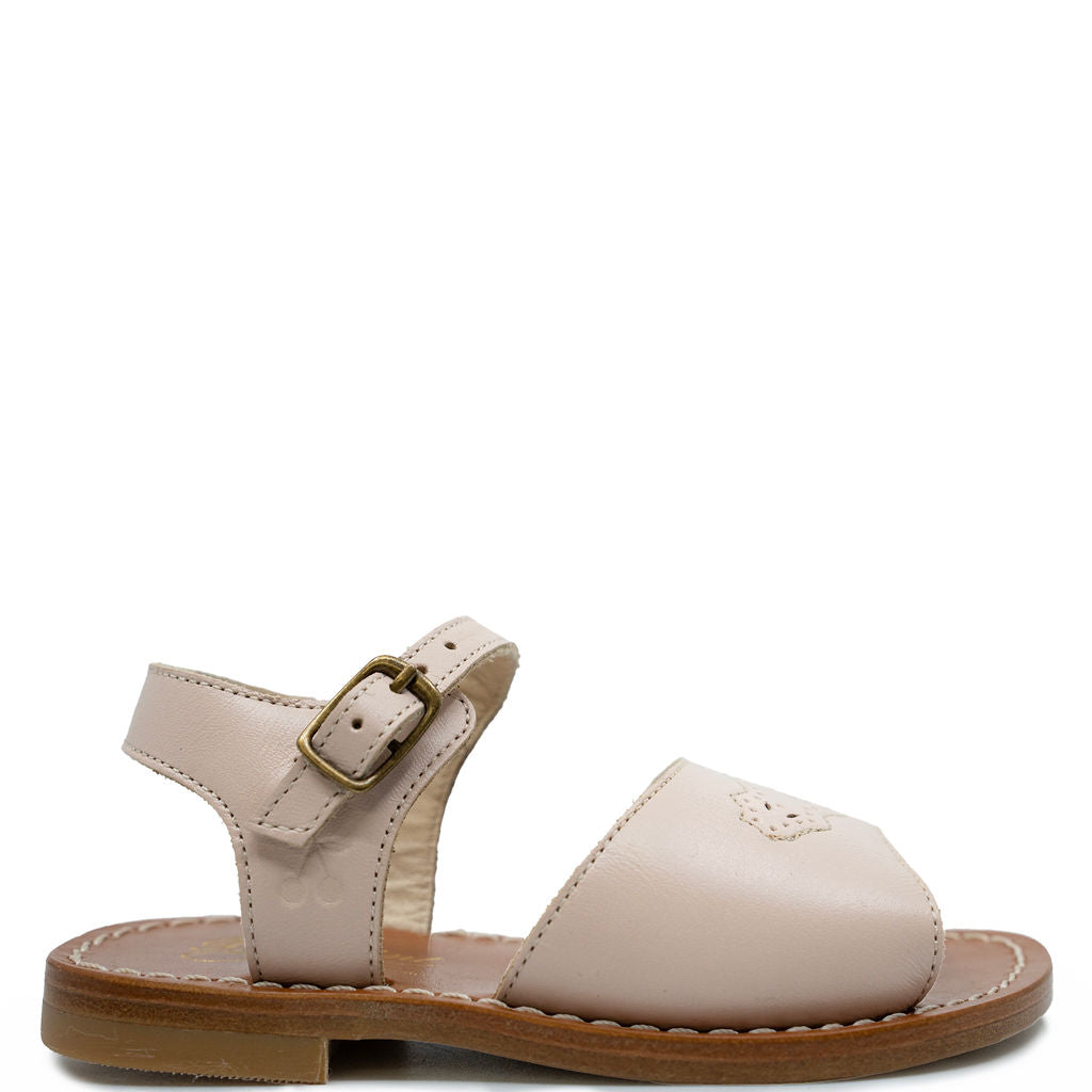 Bonpoint Rose Leather Baby Sandal-Tassel Children Shoes