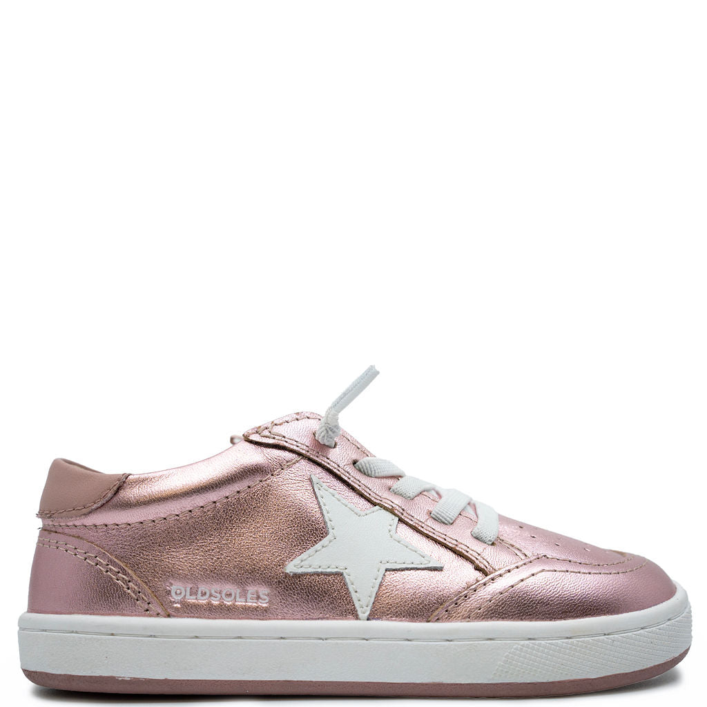 Old Soles Pink Frost Zipper Sneaker-Tassel Children Shoes