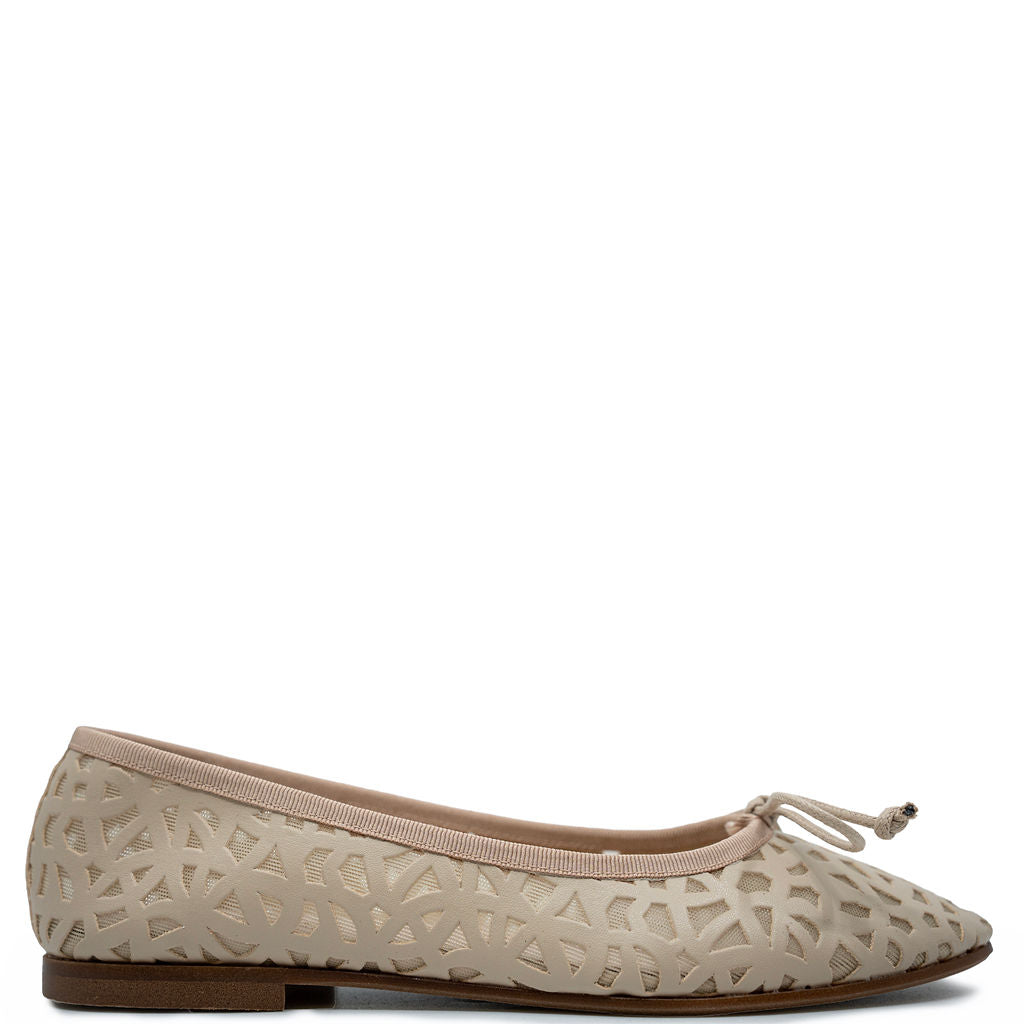 Beberlis Beige Basket Flat-Tassel Children Shoes