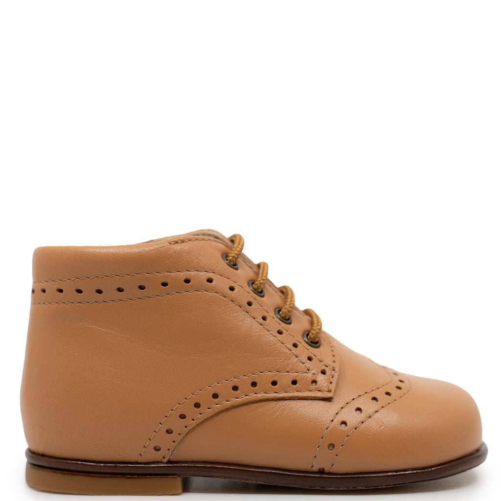 Beberlis Honey Brown Wingtip Baby Shoe-Tassel Children Shoes