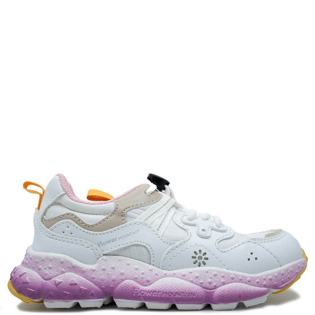 Flower Mountain x Naturino White and Purple Sneaker - Tassel