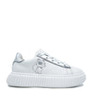 Karl Lagerfeld White Varsity Sneaker-Tassel Children Shoes