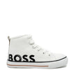 Hugo Boss White Hi Top Sneaker-Tassel Children Shoes