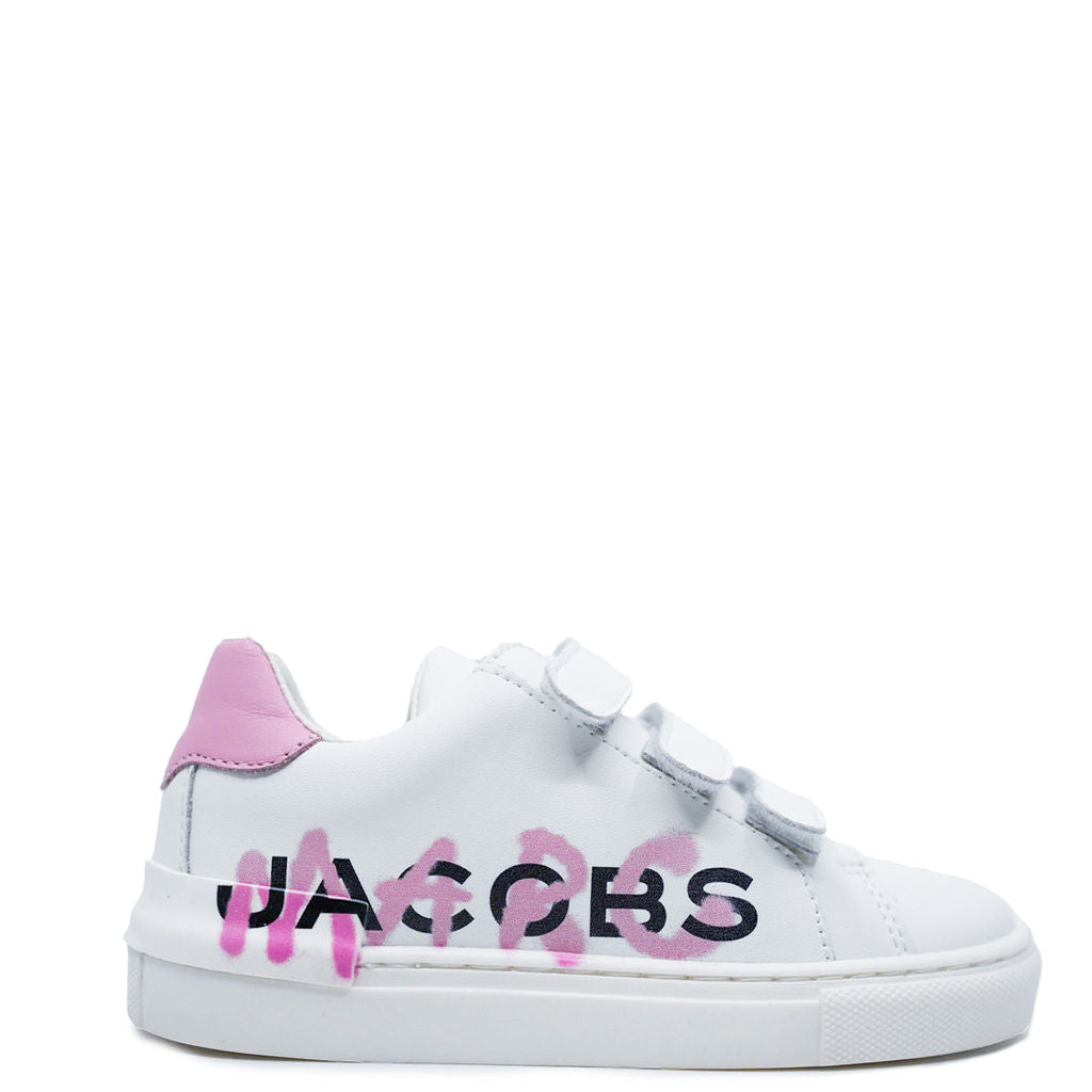 Marc Jacobs Pink Velcro Sneaker-Tassel Children Shoes