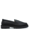 Porte Black Rubber Chunky Penny Loafer-Tassel Children Shoes