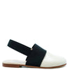 Spain+Co Black and Cream Elastic Mule-Tassel Children Shoes