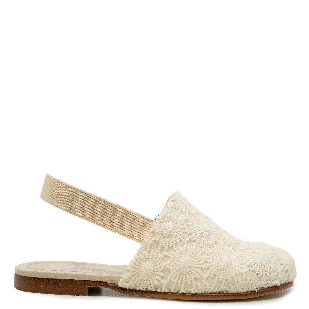 Spain+Co Crochet Daisy Mule-Tassel Children Shoes