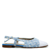 Spain+Co Sky Tweed Captoe Slingback-Tassel Children Shoes