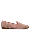 Spain+Co Pink Rafia Smoking Loafer-Tassel Children Shoes