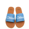 Chloe Denim Blue Mini Me Slide-Tassel Children Shoes