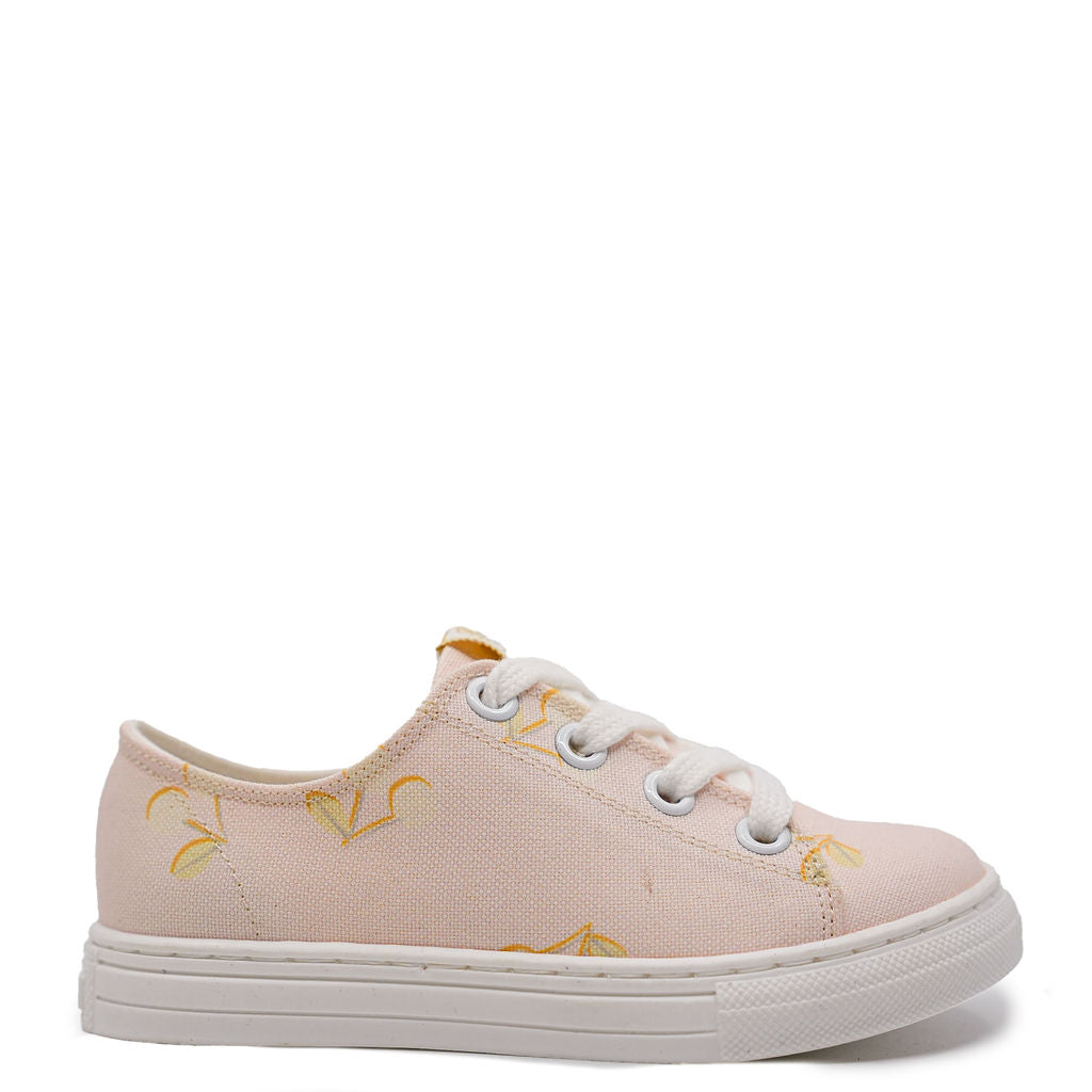 Bonpoint Cherry Lace Up Sneaker-Tassel Children Shoes