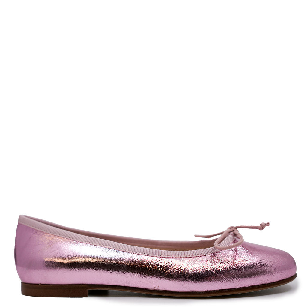 Beberlis Lilac Metallic Ballet Flat-Tassel Children Shoes