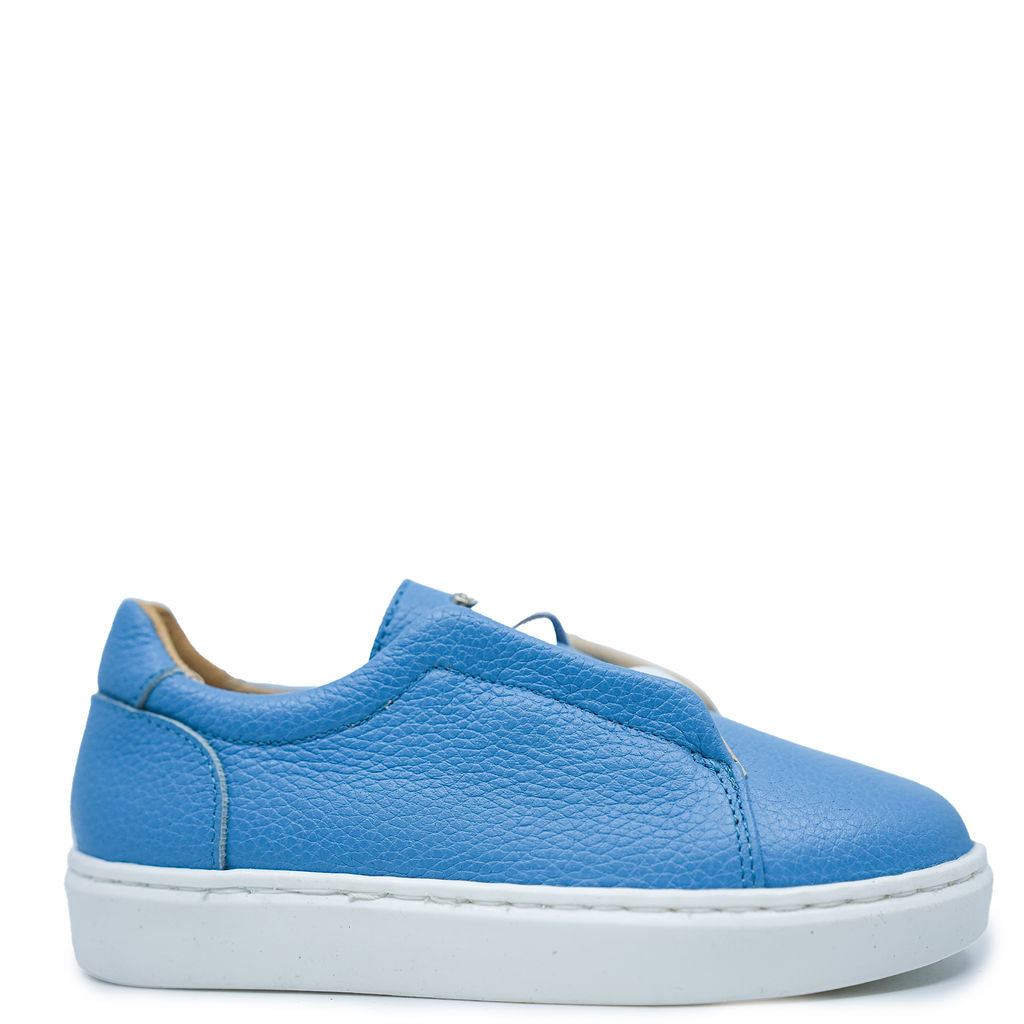 Manuela Pale Blue Elastic Sneaker-Tassel Children Shoes