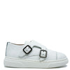 Blublonc White Captoe Dress Sneaker-Tassel Children Shoes