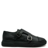 old Blublonc Black Captoe Dress Sneaker-Tassel Children Shoes