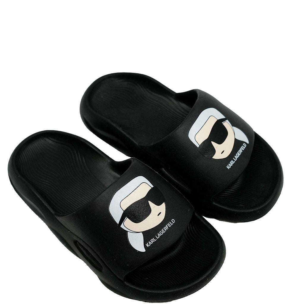 Karl Black Slide-Tassel Children Shoes