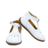 Pom D&#39;Api White Leather T Strap Baby Shoe-Tassel Children Shoes