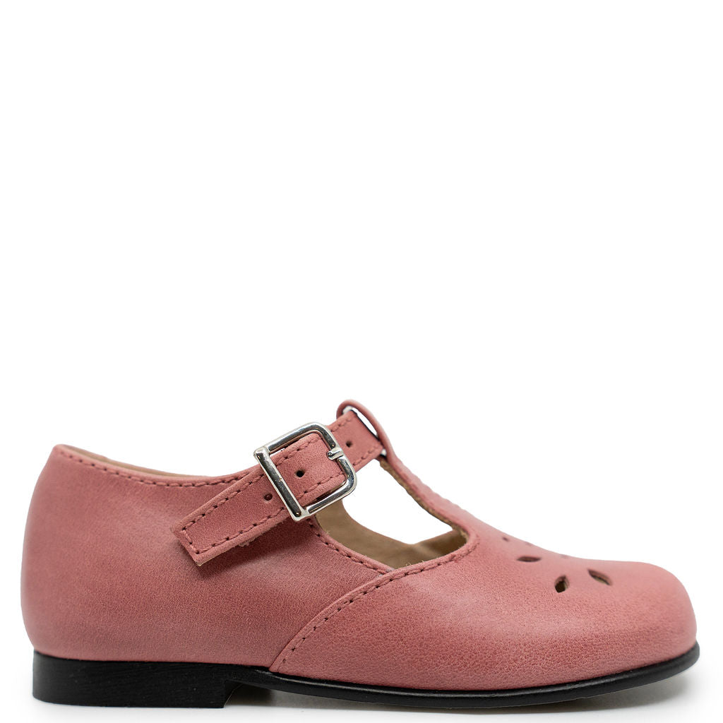 Beberlis Raspberry T Strap Baby Mary Jane-Tassel Children Shoes