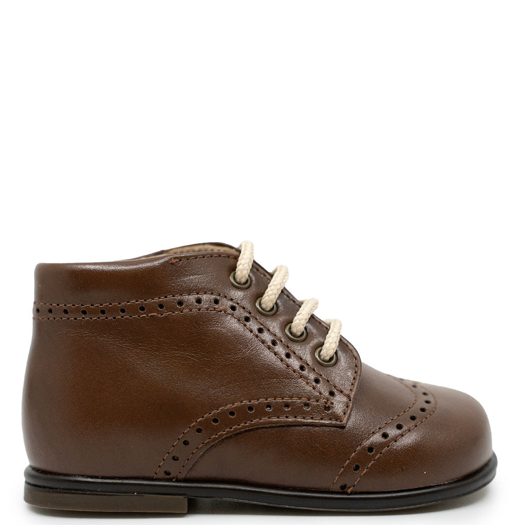Beberlis Luggage Brown Wingtip Baby Bootie-Tassel Children Shoes