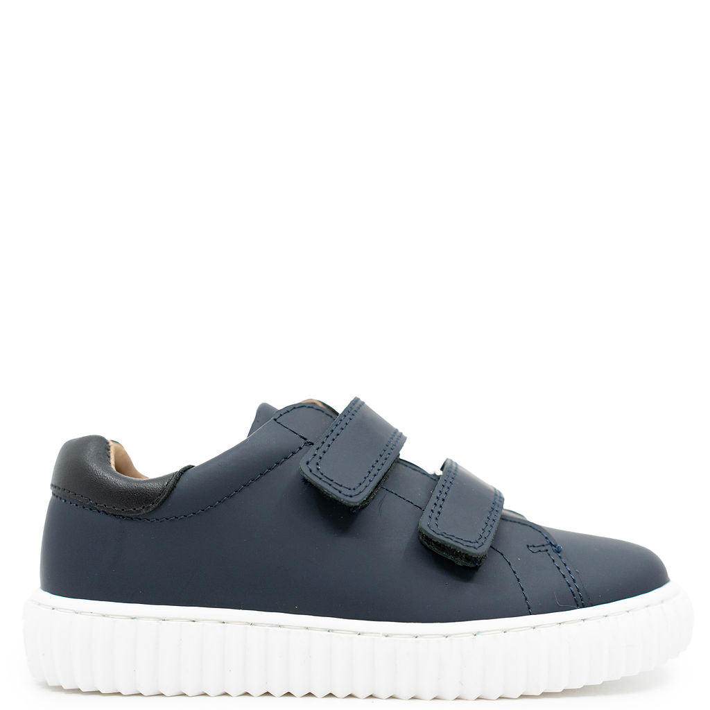 Porte Navy Rubber Velcro Sneaker-Tassel Children Shoes