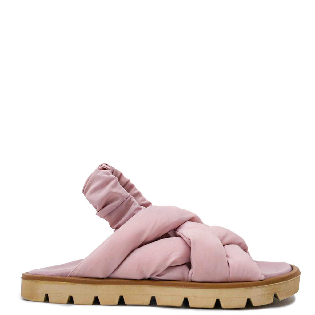 Pepe Pink Nylon Elastic Sandal-Tassel Children Shoes