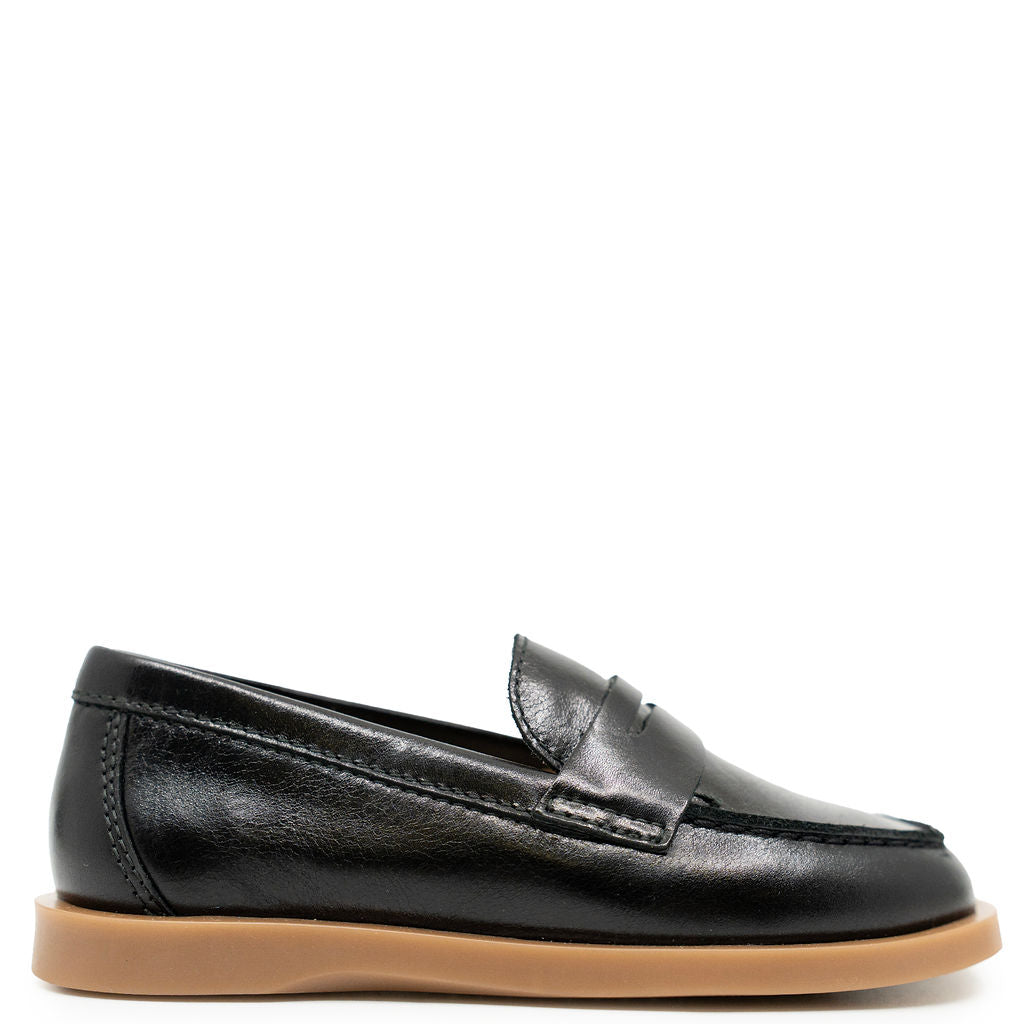 Beberlis Light Black Penny Loafer-Tassel Children Shoes