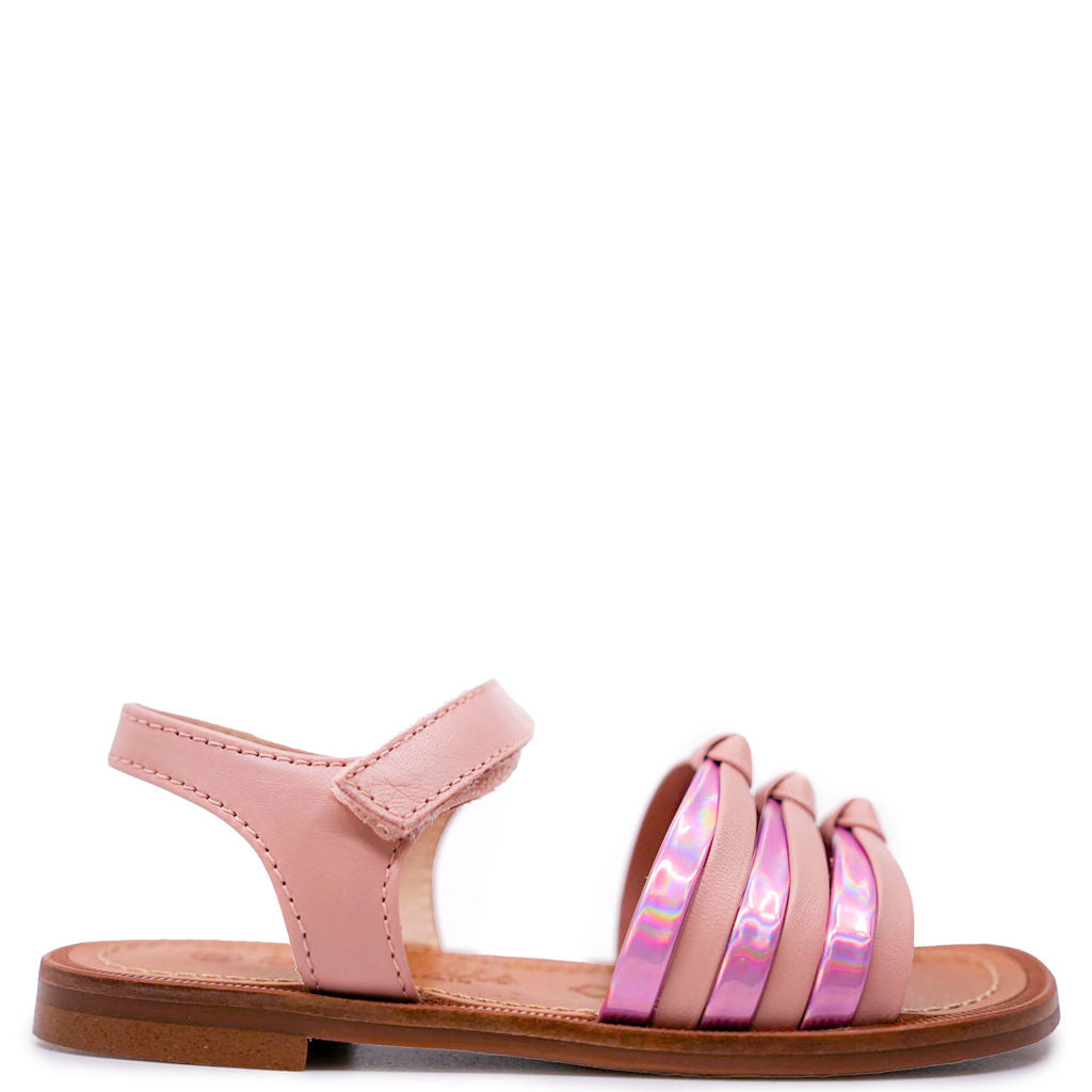 Beberlis Pink Knot Sandal-Tassel Children Shoes