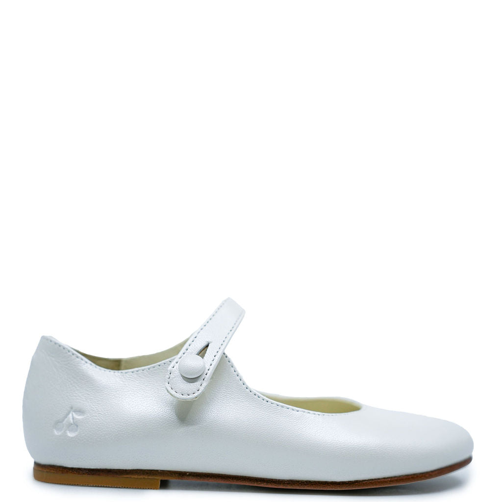 Bonpoint Ecru Cherry Ella Mary Jane-Tassel Children Shoes