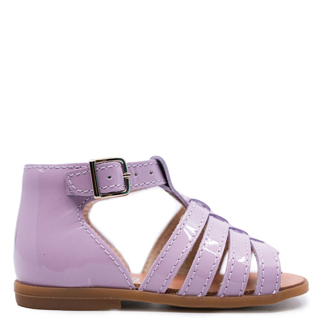 Beberlis Lilac Patent Gladiator Baby Sandal-Tassel Children Shoes