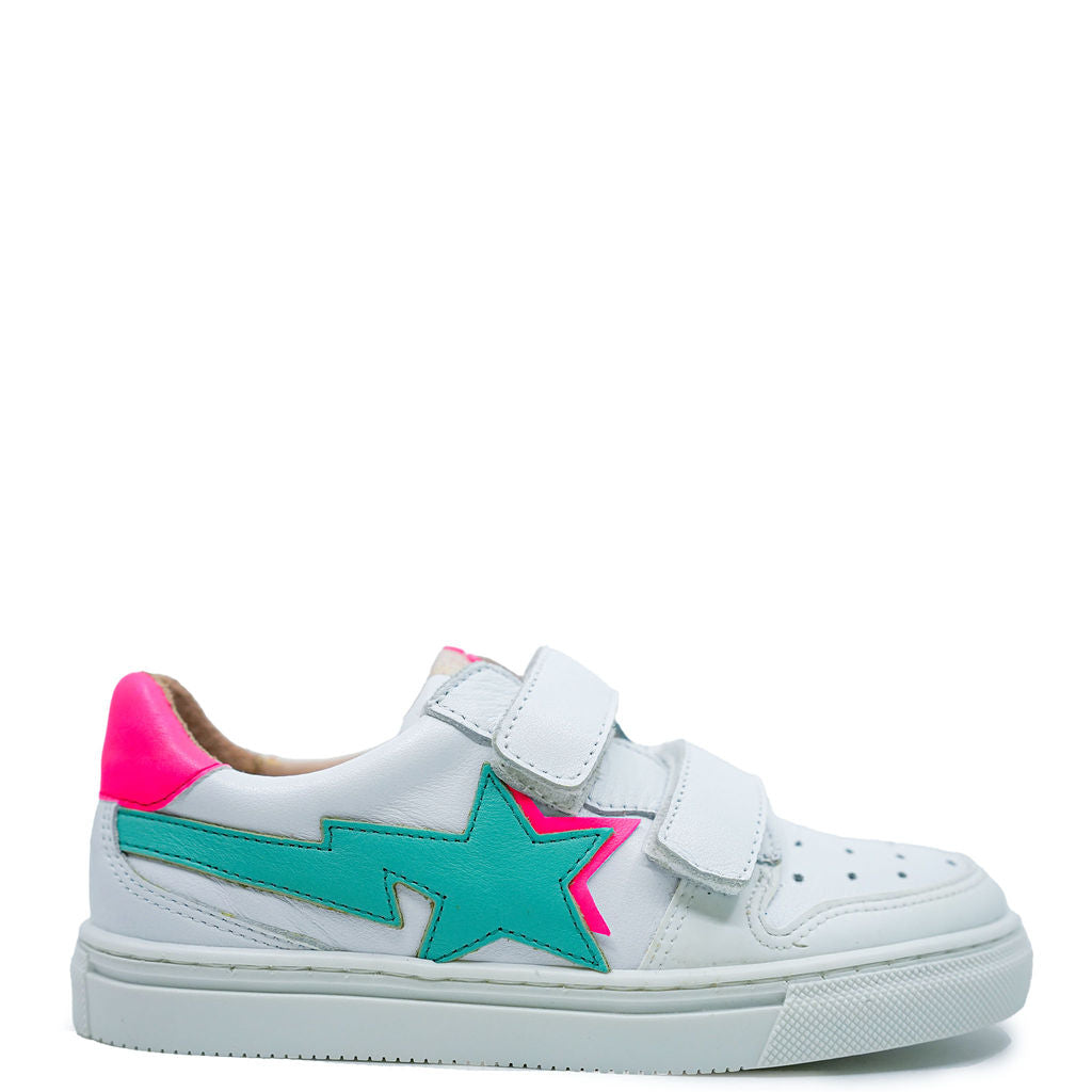 Acebos Fuchsia Star Velcro Sneaker-Tassel Children Shoes